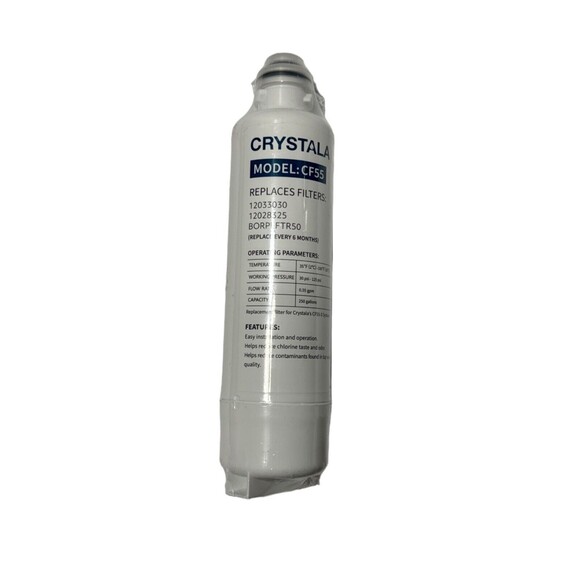 Crystala Replacement Refrigerator CF55 Water Filter 12033030 12028325 BORPLFTR50 - Picture 1 of 8